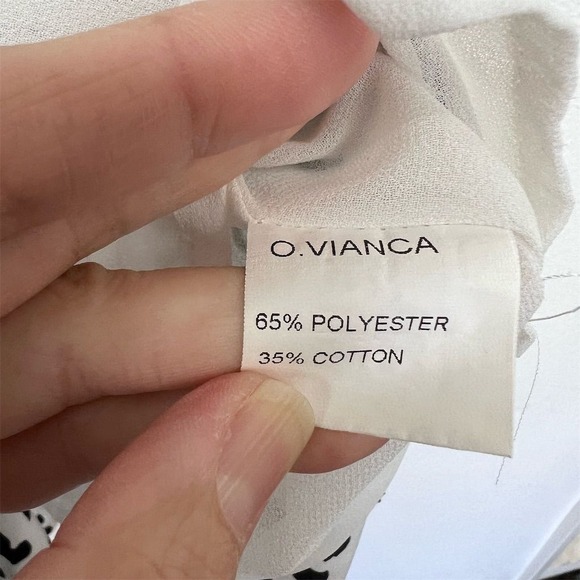 O. Vianca Leopard Print Wrap Mini Dress Size Small Black V-Neck Tie Waist - Picture 4 of 8